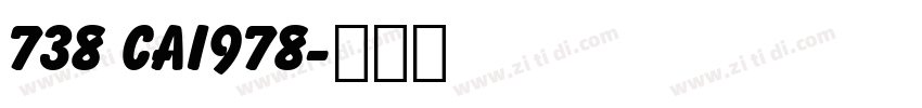 738 CAI978字体转换